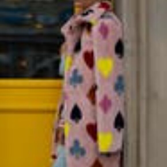 Halogen x Atlantic-Pacific Print Faux Fur Coat - Picture 9 of 12